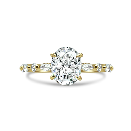 The Poppy Ring - 3ct Moissanite