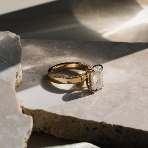 The Jolie Ring - 3ct Moissanite