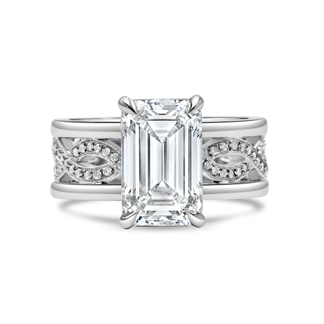 The Micah Ring - 3ct Moissanite