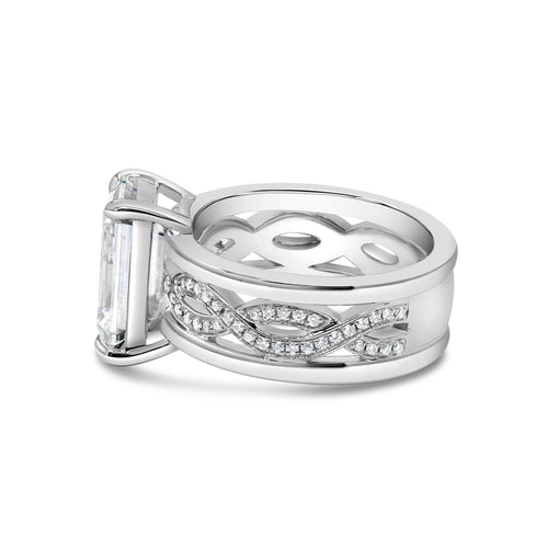 The Micah Ring - 3ct Moissanite