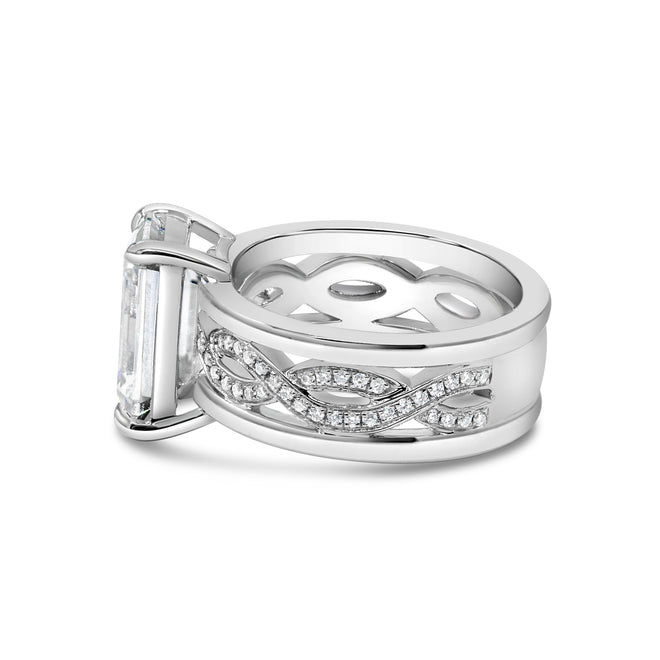 The Micah Ring - 3ct Moissanite