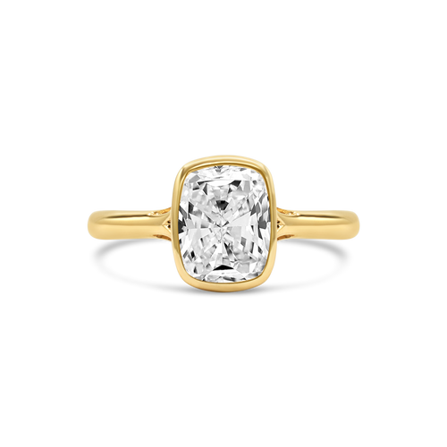 The Emma Ring - 1.5ct Moissanite (with Diamond Bridge)