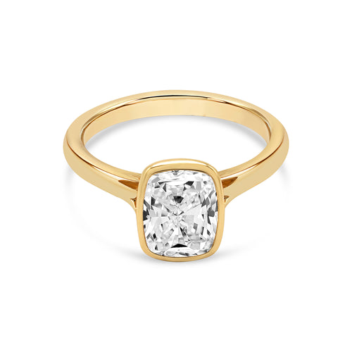 The Emma Ring - 1.5ct Moissanite (with Diamond Bridge)