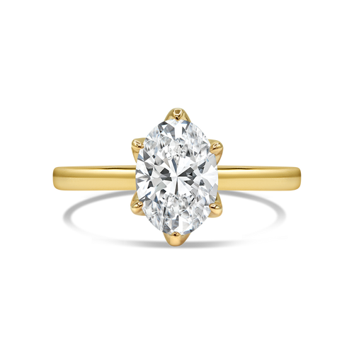 The Dolly Ring - 2ct Moissanite (Claw Prongs)