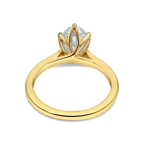 The Dolly Ring - 2ct Moissanite (Claw Prongs)