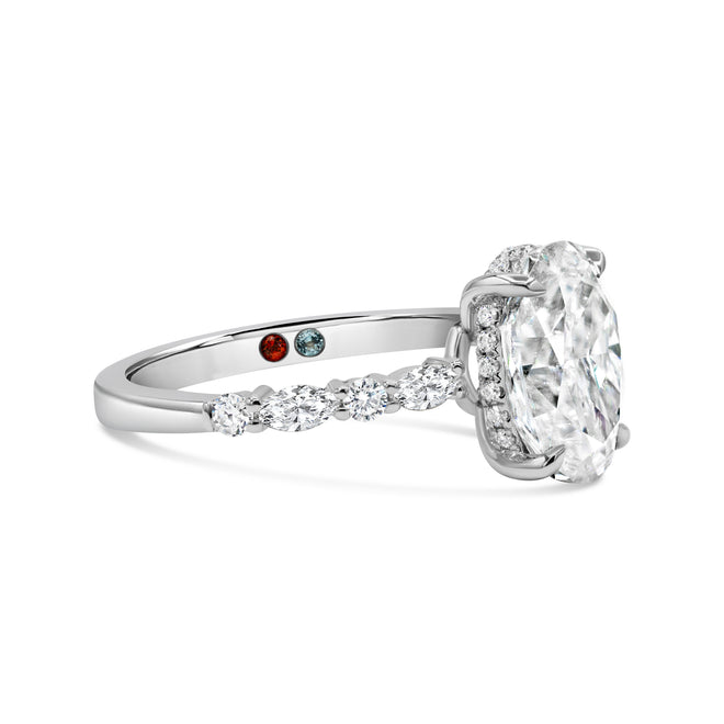 The Ella Ring - 3.23ct Moissanite