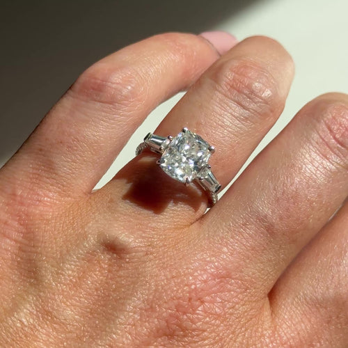 The Iris Ring - 3.30ct Moissanite
