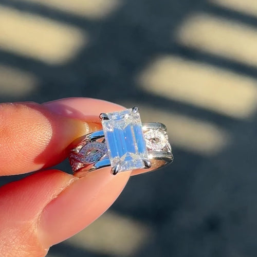 The Micah Ring - 3ct Moissanite